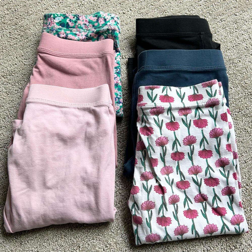 Lot of 6 Crewcuts Leggings. Sold as a set.